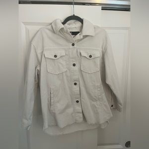 Zara White corduroy jacket
